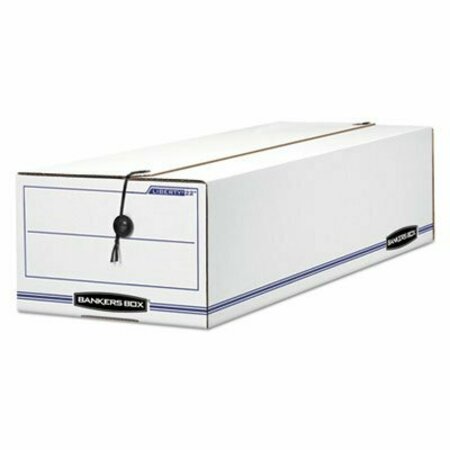 FELLOWES BankersBox, LIBERTY CHECK AND FORM BOXES, 9in X 24.25in X 7.5in, WHITE/BLUE, 12PK 00018